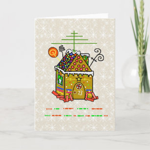 Agradecimento Ham Radio Gingercake House com cartão de código Mo