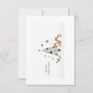 Agradecimento Imagem de cartão de Natal minimalista escandinavo