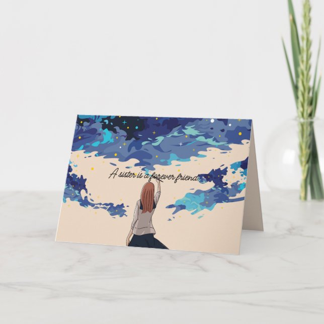 AGRADECIMENTO IRMÃS E CARTÃO DE AMIGOS PARA SEMPRE (Frente)