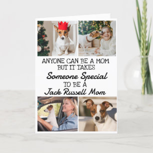 Agradecimento Jack Russell... Melhor Cartão de Dia de as mães da