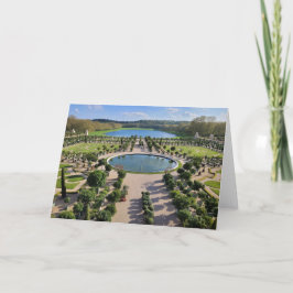 Agradecimento Jardins de Versailles Cartão de Saudação Fotográfi