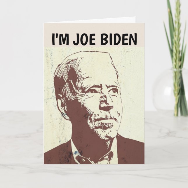 AGRADECIMENTO JOE BIDEN ANIVERSÁRIO OU QUALQUER CARTÃO DE OCASIÃ (Frente)