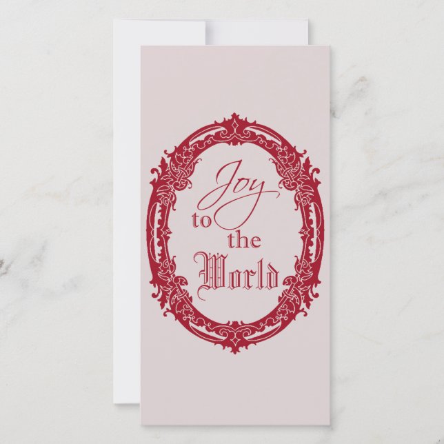 Agradecimento Joy para o cartão mundial de boas-vindas de Natal (Frente)