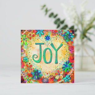 Agradecimento "Joy" UMA PALAVRA Cartão de identidade