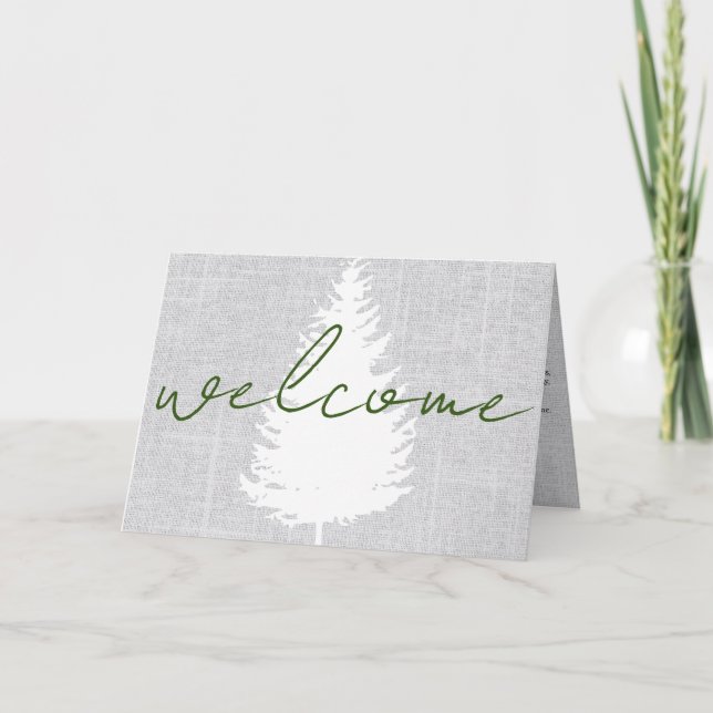 Agradecimento Letra de boas-vindas do aluguel de férias Cartão A (Frente)