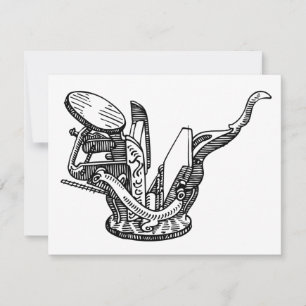 Agradecimento Letterpress letterpress prensando cartão de saudaç