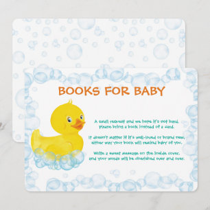 Agradecimento Livro de Pato de Borracha para Cartão de Bebê