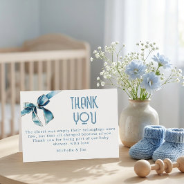 Agradecimento Livros de Bebê Blue Jean Baby para Cartão de Envio