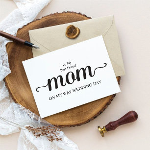 Agradecimento Mãe personalizada do Cartão de Noiva