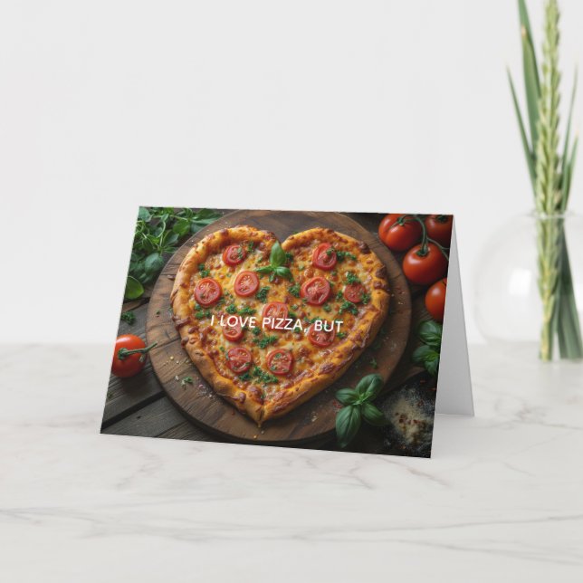 AGRADECIMENTO MAIS DO QUE PIZZA, CARTÃO DE AMOR (Frente)