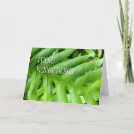 Agradecimento Mele Kalikimaka Cartão de Férias de Natal Feliz