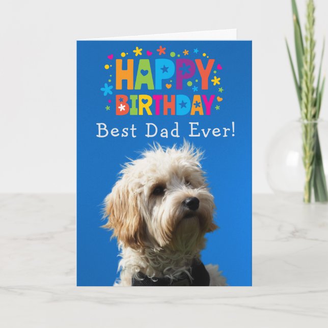 Agradecimento Melhor Pai de Cartão de Aniversário Personalizado  (Frente)