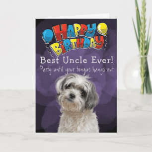 Agradecimento Melhor Tio de Cartão de Aniversário Personalizado 