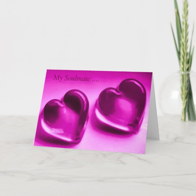 Agradecimento Meu Cartão de Imagem de Poesia Soulmate (Frente)