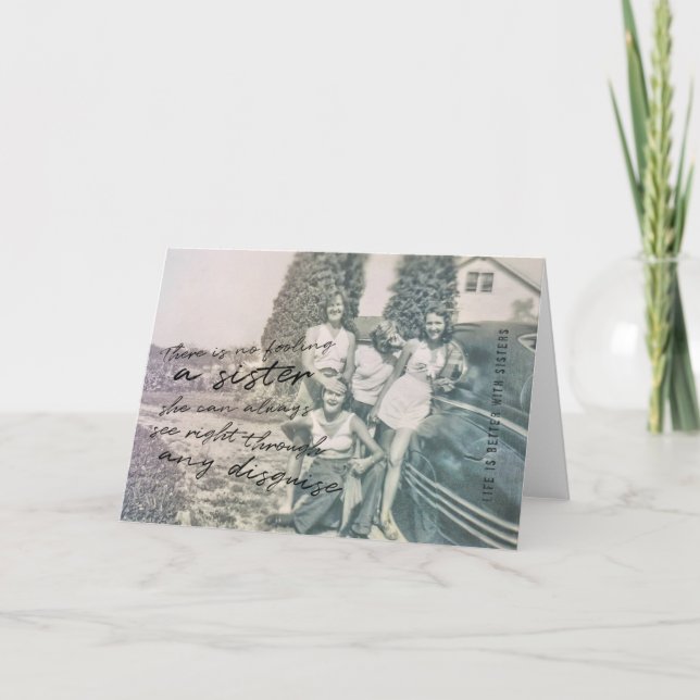 Agradecimento MEU Cartão de Saudação IRMÃ (Frente)