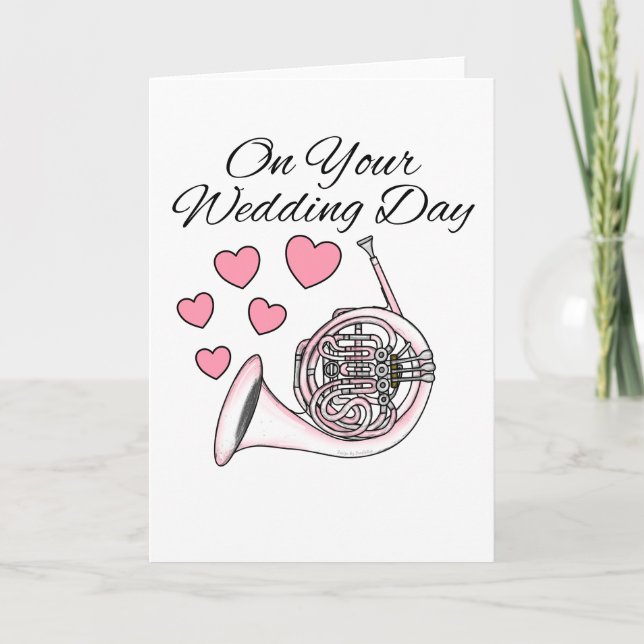 Agradecimento Musicário de Brass do Cartão de Casamento de Caval (Frente)