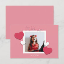 Namorados de sala de aula Cartão com fotos de quad