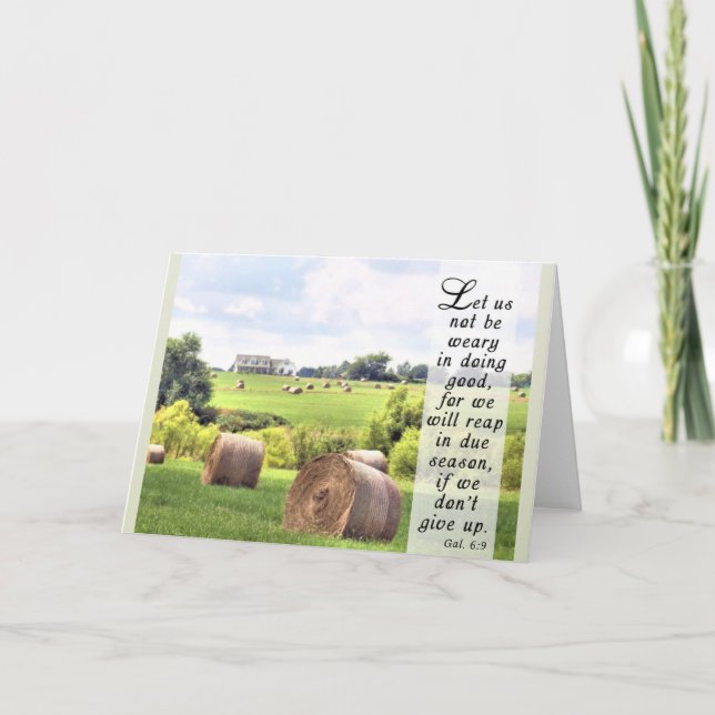 Agradecimento Não Desistir - Cartão de Escritura (Frente)