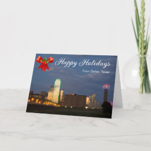 Agradecimento Natal do Cartão de Férias Feliz de Dallas Texas