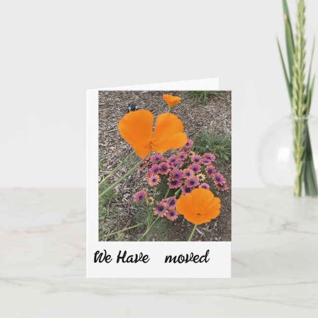 Agradecimento Nós movemos um novo cartão de notificação de ender (Frente)