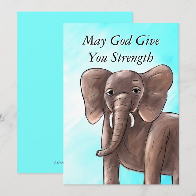 Agradecimento O poder de seu Cartão de condolências de amor (Frente/Verso)