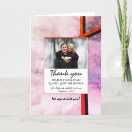 Agradecimento OBRIGADO AO CARTÃO COM FOTOS DE Scripting PASTOR