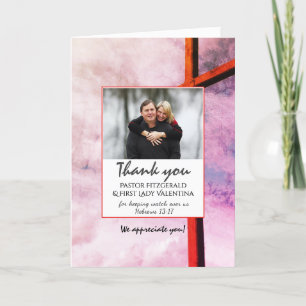 Agradecimento OBRIGADO AO CARTÃO COM FOTOS DE Scripting PASTOR