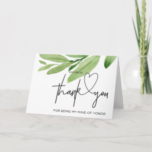 Agradecimento Obrigado Ao Meu Cartão De Madrinha de casamento Da