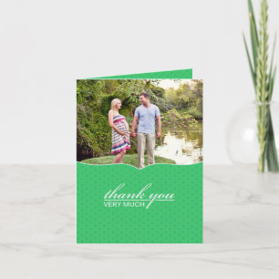 Agradecimento Obrigado Cartão com fotos Chá de fraldas
