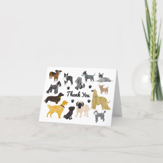 Agradecimento Obrigado Cartão de cão