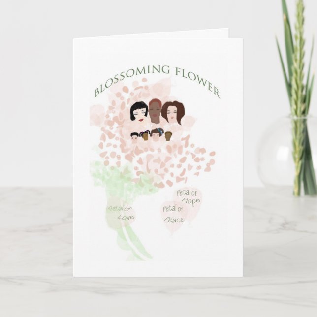 Agradecimento Obrigado, cartão de cumprimentos à mãe (Frente)