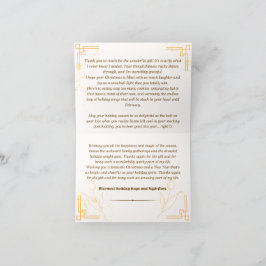 Agradecimento Obrigado Cartão de Natal