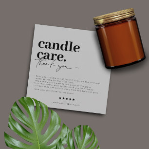Agradecimento Obrigado, Cartão de visita Moderno do Candcare
