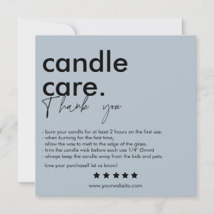 Agradecimento Obrigado, Cartão de visita Moderno do Candcare