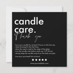 Agradecimento Obrigado, Cartão de visita Moderno do Candcare