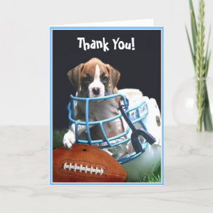 Agradecimento Obrigado cartão do filhote de cachorro do