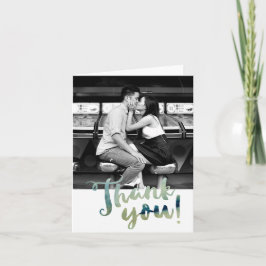 Agradecimento Obrigado da aguarela da foto você cartão de