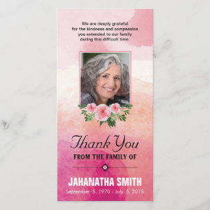 Agradecimento Obrigado de Funera você cartão com fotos