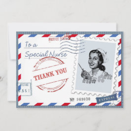 Agradecimento Obrigado Enfermeira. Cartão Personalizado de Enfer