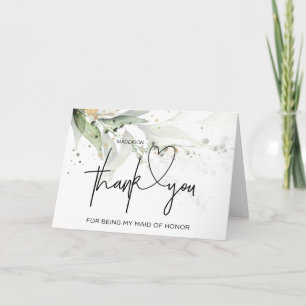 Agradecimento Obrigado Madrinha de casamento Cartão De Casament