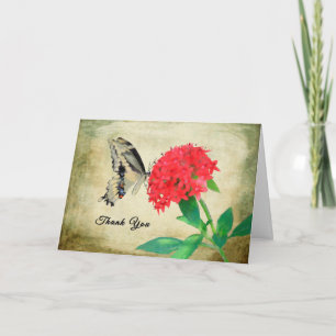 Agradecimento Obrigado pelo cartão de Janto, Borboleta