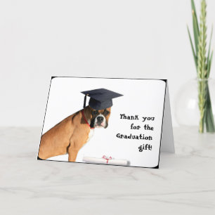 Agradecimento Obrigado pelo cartão de presente de formatura