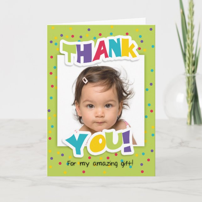 Agradecimento Obrigado Pelo Meu Incrível Cartão De Saudação De P (Frente)