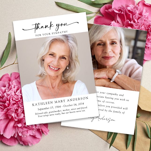 Agradecimento Obrigado pelo seu Cartão com fotos de simpatia (Criador carregado)