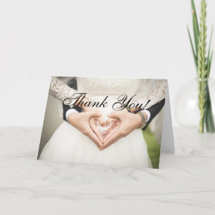 Agradecimento Obrigado por Vir ao Cartão de Casamento