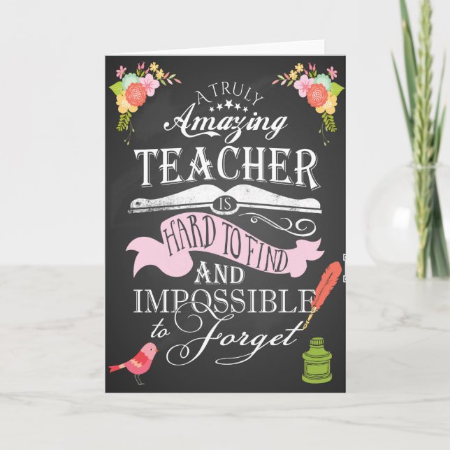 Agradecimento Obrigado semana de apreciação do cartão de profess (Frente)