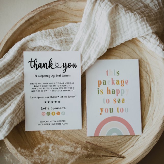 Agradecimento Obrigados Modernos Para Seu Cartão De Compra (Criador carregado)