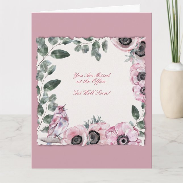 Agradecimento Obter um Cartão de Bem para a Família de Trabalho (Frente)