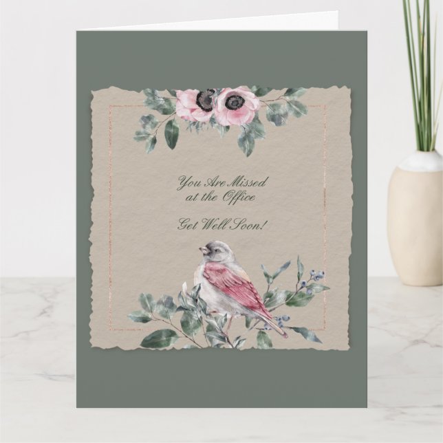 Agradecimento Obter um Cartão de Bem para a Família de Trabalho (Frente)