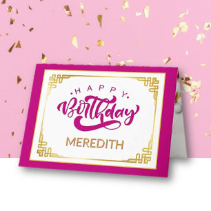 Agradecimento Olhos Pegando! Cartão de Aniversário Feliz Persona